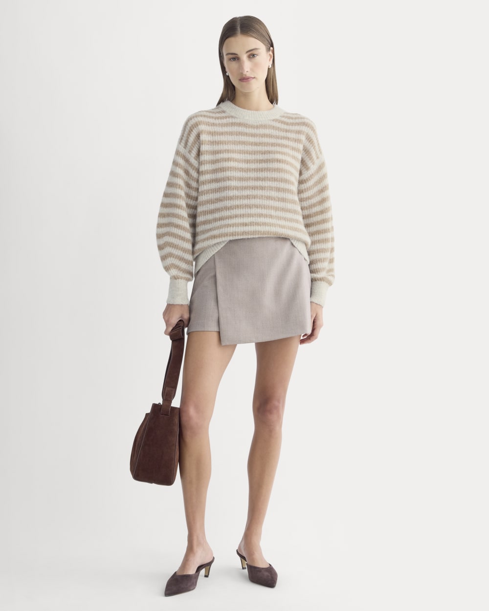 The Cocoon Crew in Alpaca | Mallow Heather/Camel - Image 3